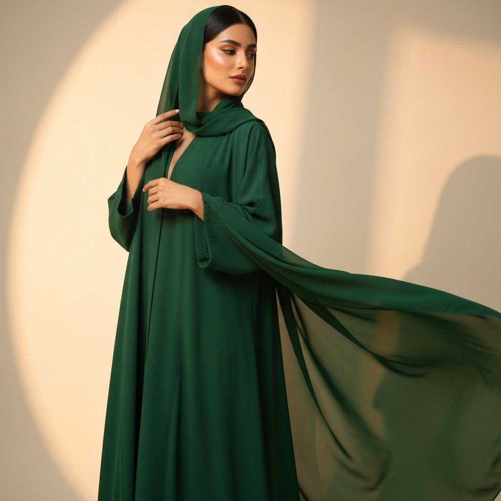 Emerald Green Abaya